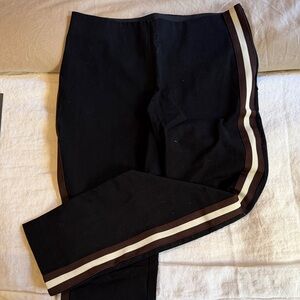 Black Pants with Striped Sides